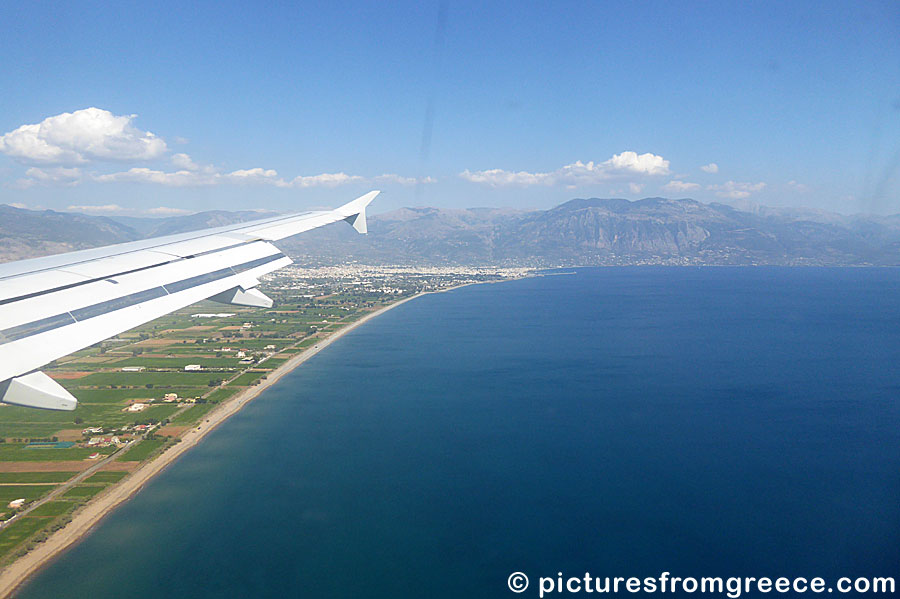 Kalamata airport in south Peloponnese.