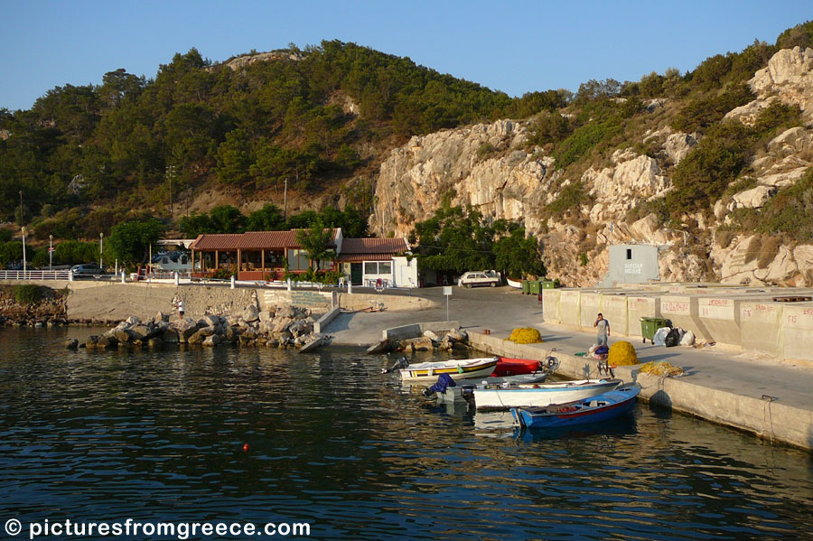 From the port of Kamiros Skala in Rhodes ferries depart to Tilos and Chalki.