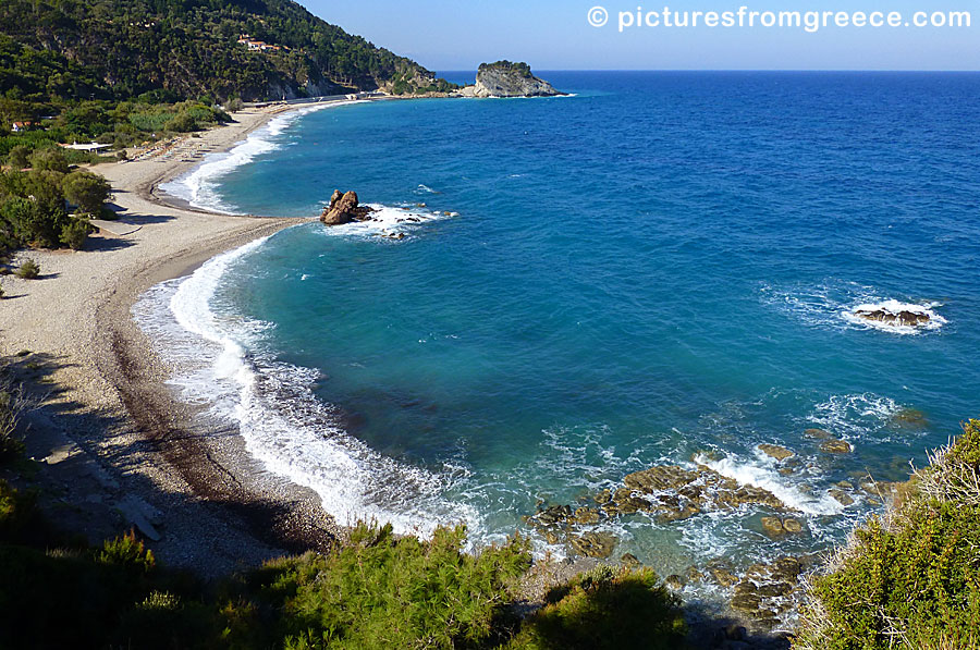 Potami beach in Samos.