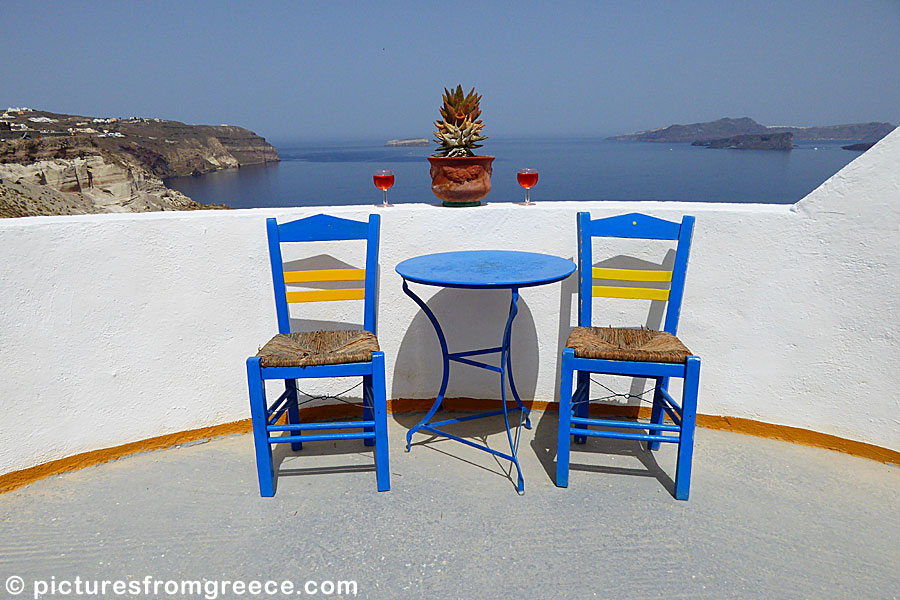 Caldera view on Santorini.