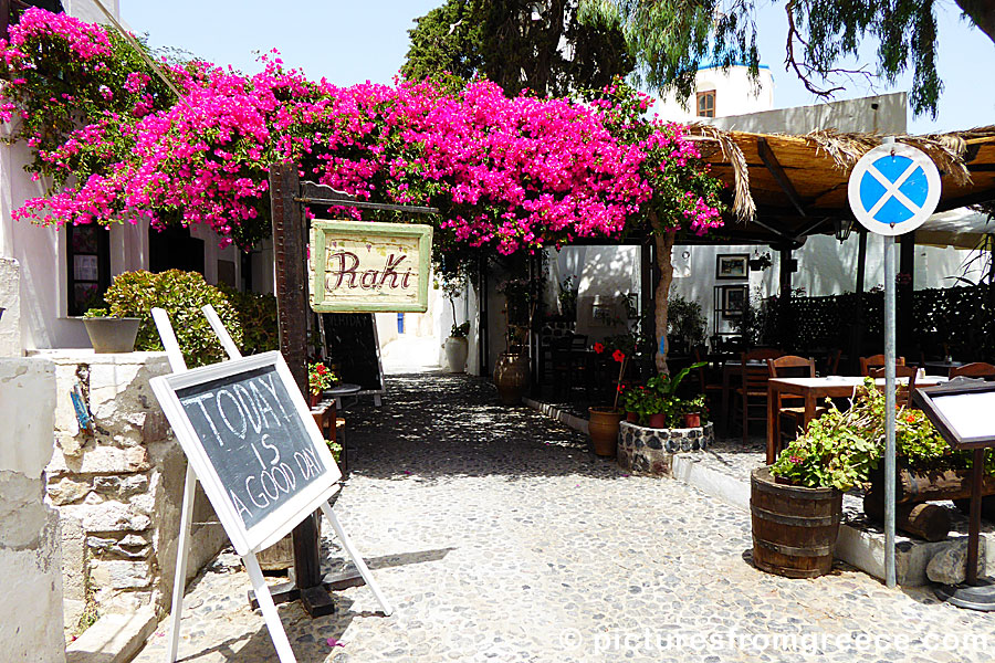 Megalochori in Santorini.