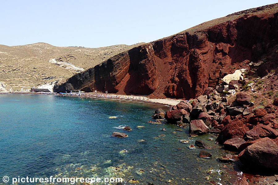 Red beach on Santorini.