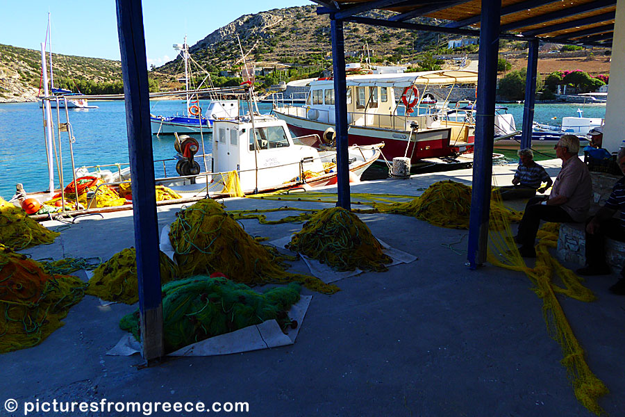 The port on Schinoussa.