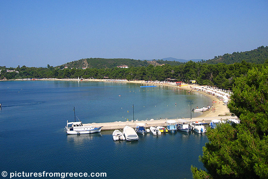 Koukounaries is Skiathos best sandy beach.