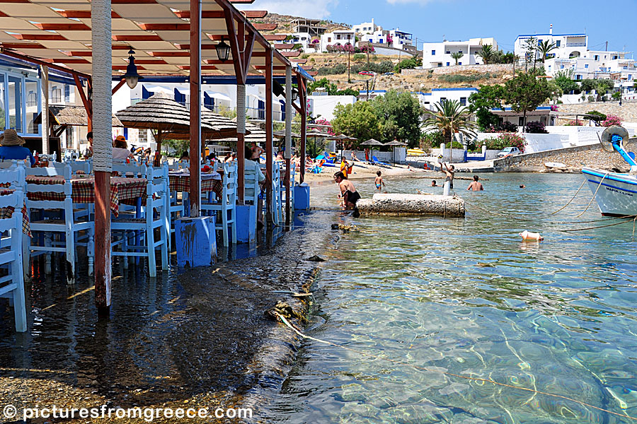 Achladi beach in Syros.