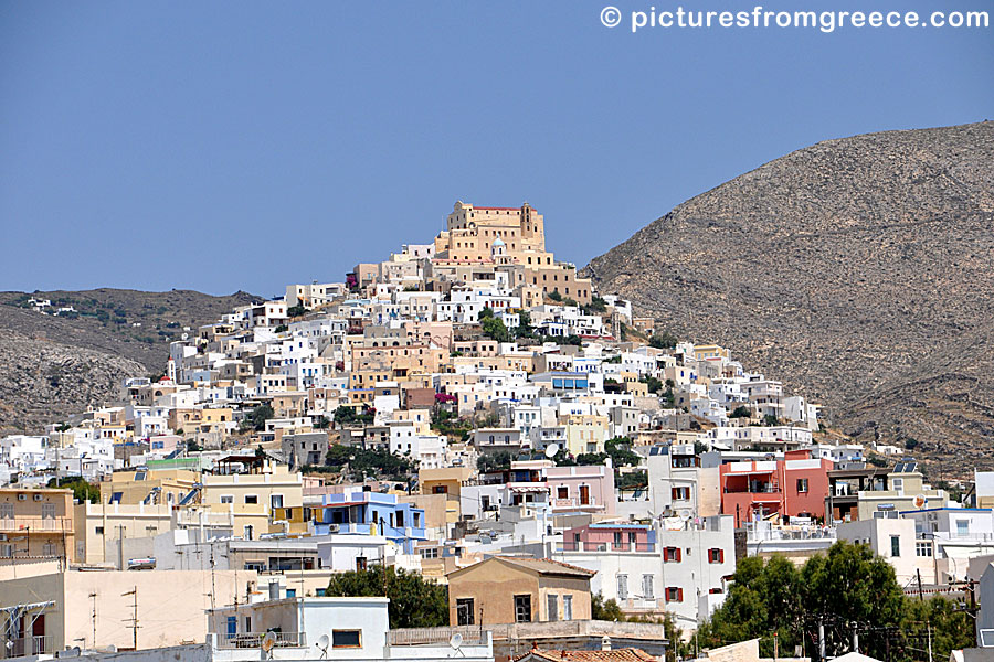 Ano Syros above Ermoupolis in Syros.