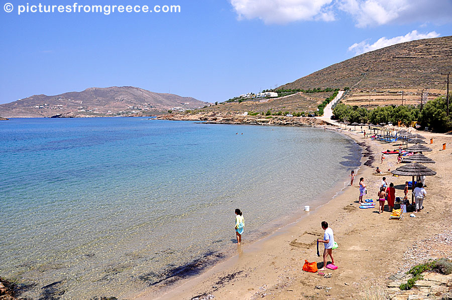 Komito beach in Syros.