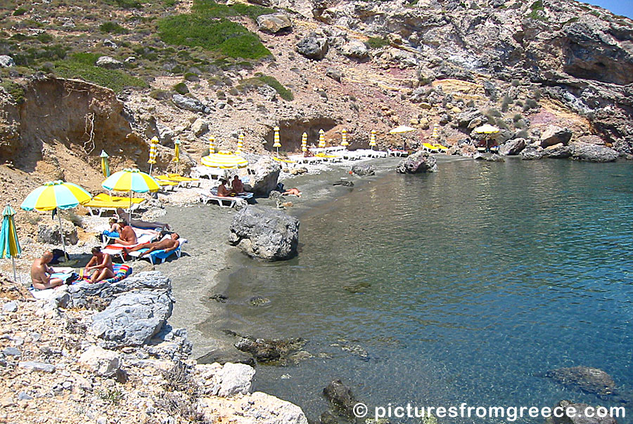 Telendos official nudist beach is called Paradise and is within walking distance of the port.
