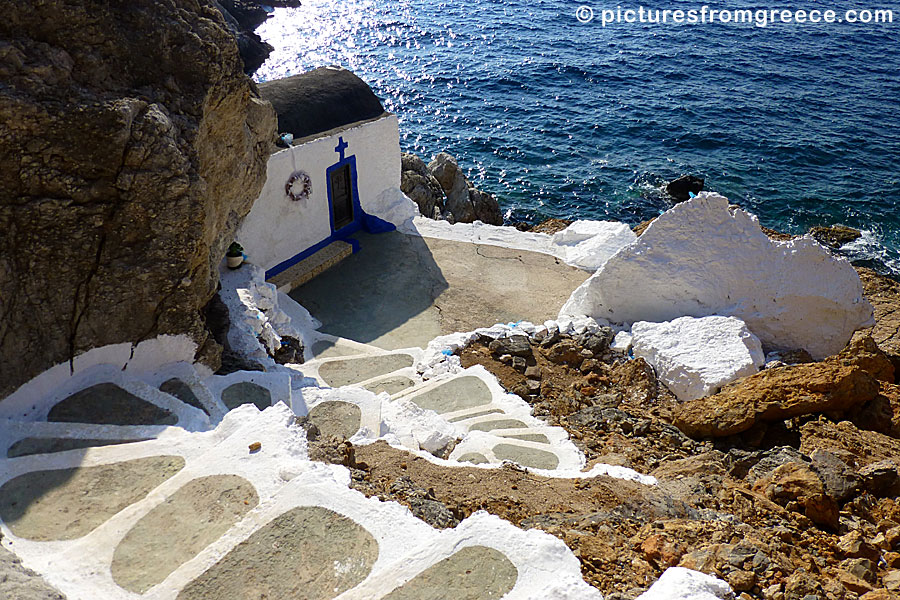 The church Agios Georgios at Hohlakas beach