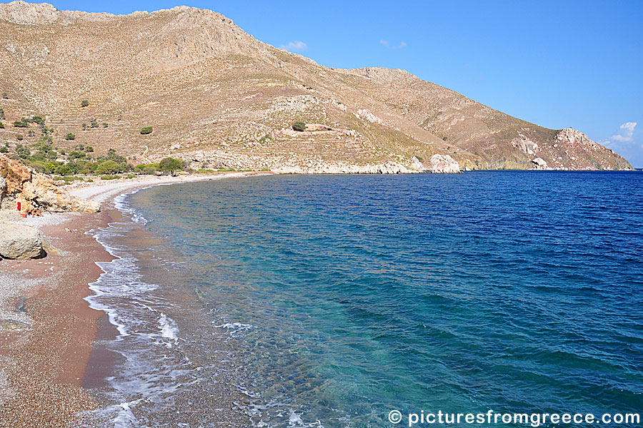 Lethra beach in Tilos.