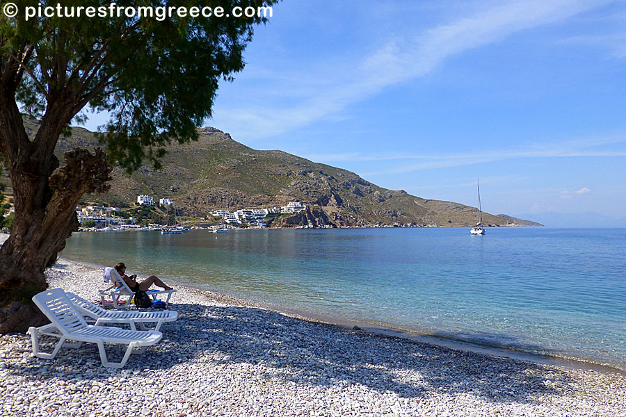 Livadia beach in Tilos.