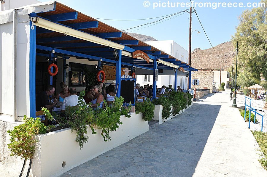 Restaurant Armenon in Livadia on Tilos.