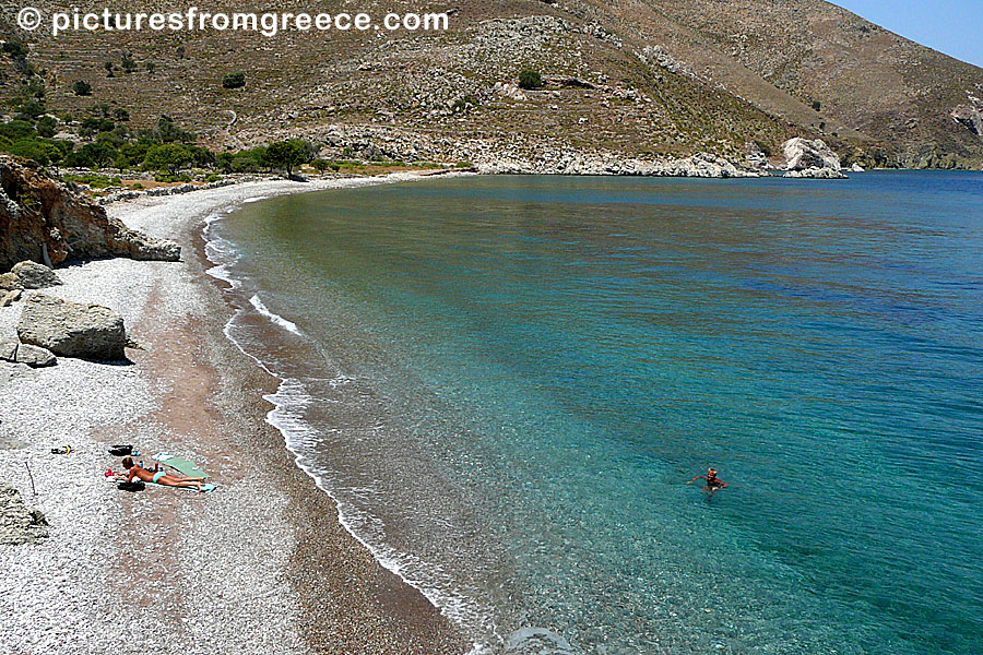 Lethra beach in Tilos.