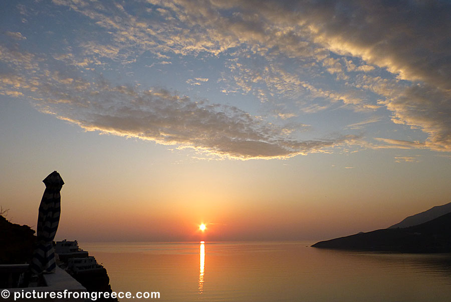 Sunrise in Livadia on Tilos.