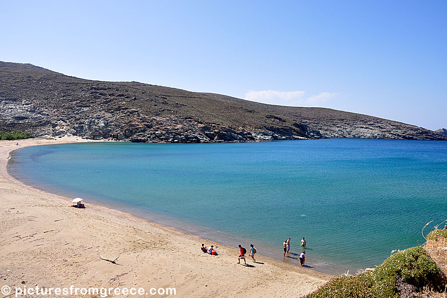 Kolymbithra beach in Tinos.