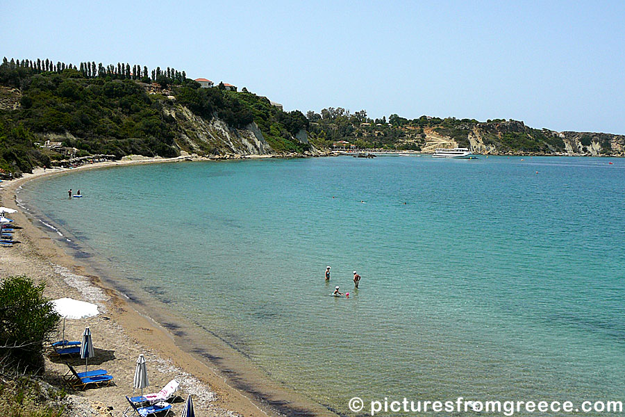 Porto Roma beach on Zakynthos.